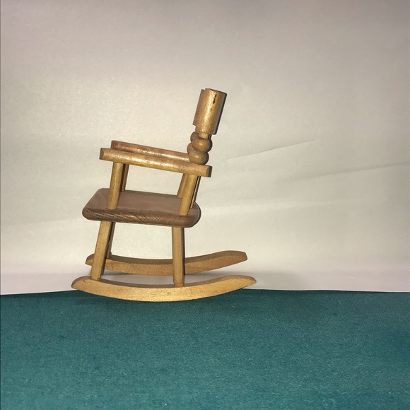 STROMBECKER Accents Strombecker Rocking Chair Wooden Doll Furniture